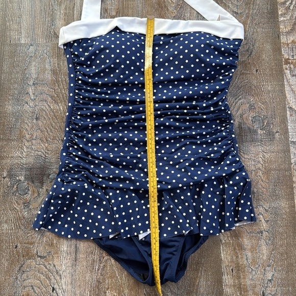 🎉HOST PICK 🎉LAUREN Ralph Lauren | Polk a Dot Pin Up One Piece Swimsuit - Picture 8 of 9
